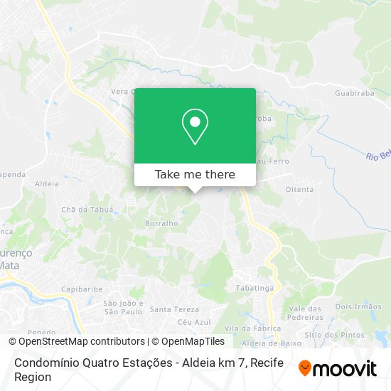 Mapa Condomínio Quatro Estações - Aldeia km 7