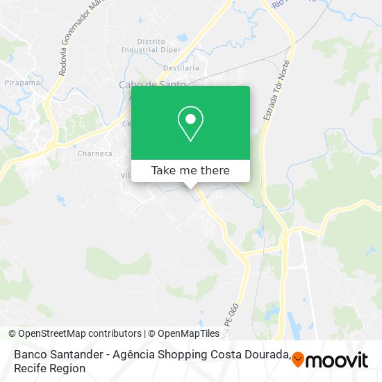 Banco Santander - Agência Shopping Costa Dourada map