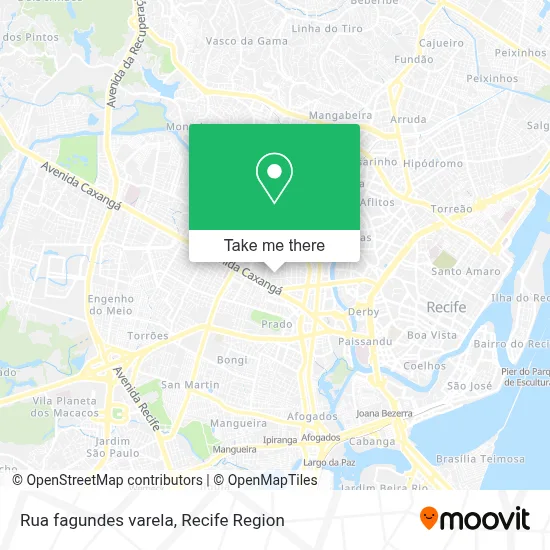 Rua fagundes varela map