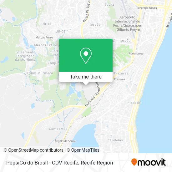 PepsiCo do Brasil - CDV Recife map