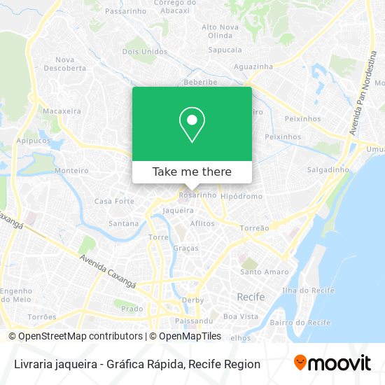 Livraria jaqueira - Gráfica Rápida map