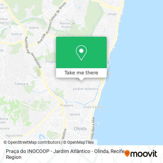 Praça do INOCOOP - Jardim Atlântico - Olinda map