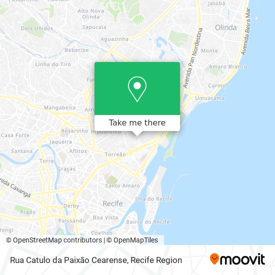 Mapa Rua Catulo da Paixão Cearense