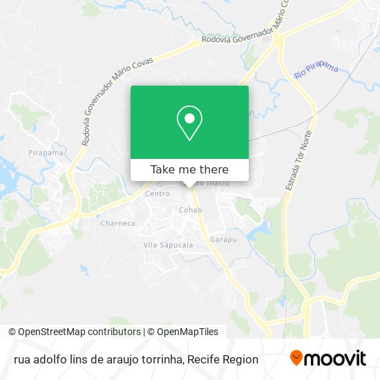rua adolfo lins de araujo torrinha map