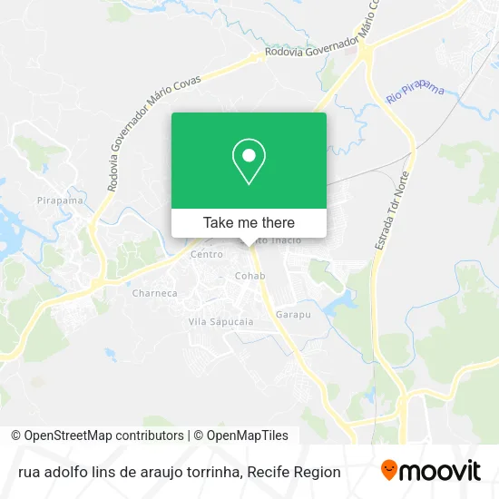 rua adolfo lins de araujo torrinha map