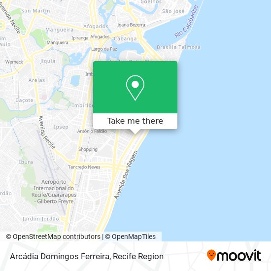 Arcádia Domingos Ferreira map