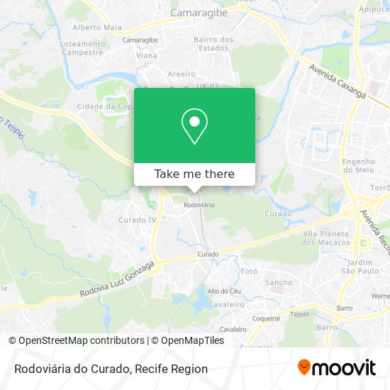 Rodoviária do Curado map