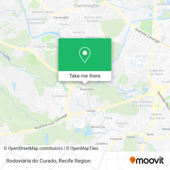 Rodoviária do Curado map