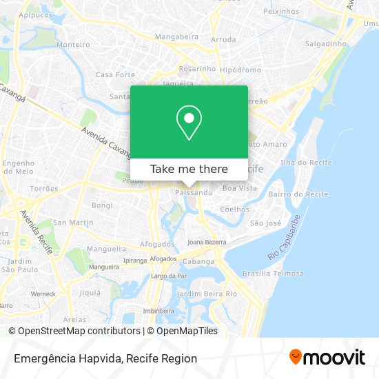 Emergência Hapvida map