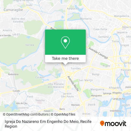 Igreja Do Nazareno Em Engenho Do Meio map