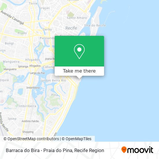 Barraca do Bira - Praia do Pina map