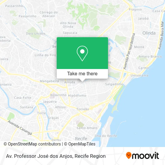 Av. Professor José dos Anjos map