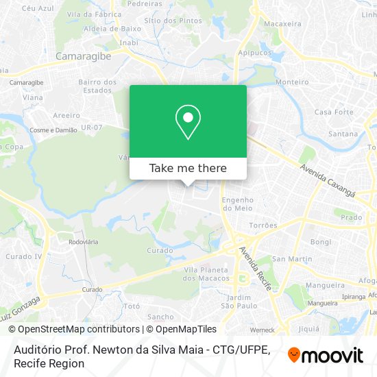 Auditório Prof. Newton da Silva Maia - CTG / UFPE map