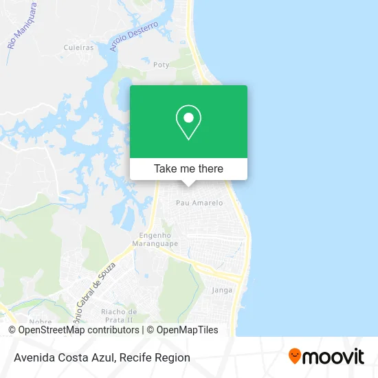 Avenida Costa Azul map