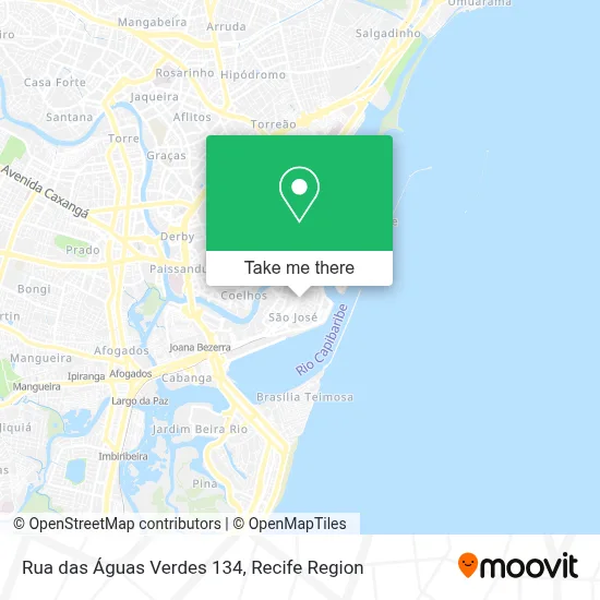 Rua das Águas Verdes 134 map