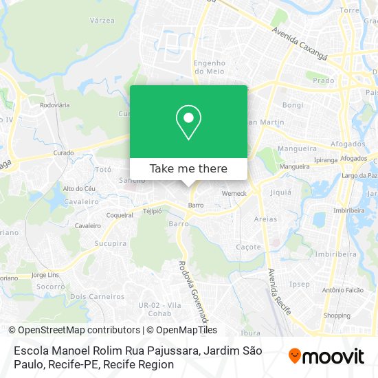 Escola Manoel Rolim Rua Pajussara, Jardim São Paulo, Recife-PE map