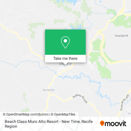Beach Class Muro Alto Resort - New Time map
