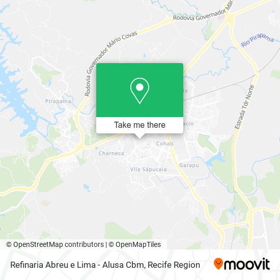 Refinaria Abreu e Lima - Alusa Cbm map