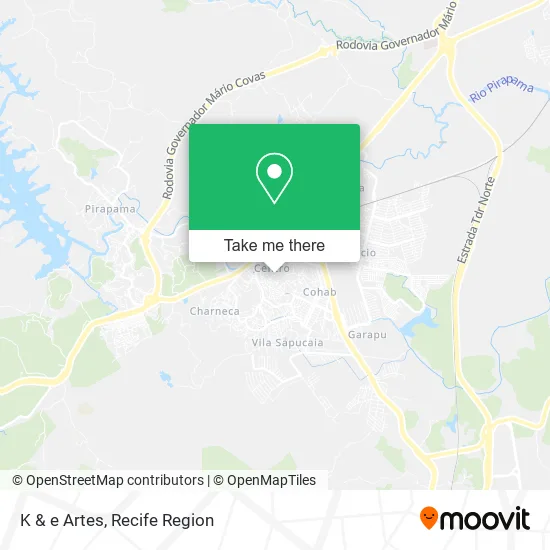 K & e Artes map