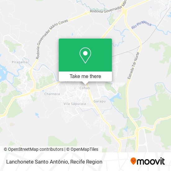 Lanchonete Santo Antônio map