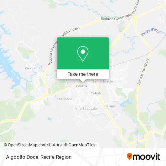Algodão Doce map