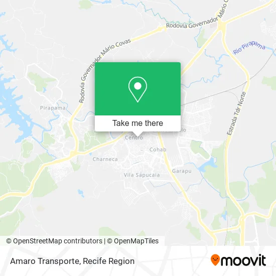 Amaro Transporte map