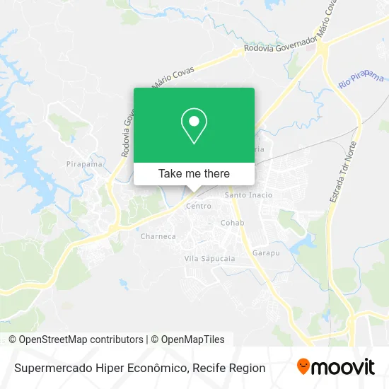 Supermercado Hiper Econômico map