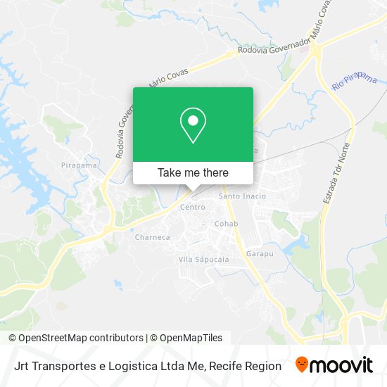 Jrt Transportes e Logistica Ltda Me map