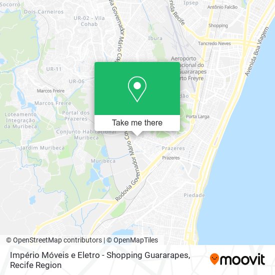 Império Móveis e Eletro - Shopping Guararapes map