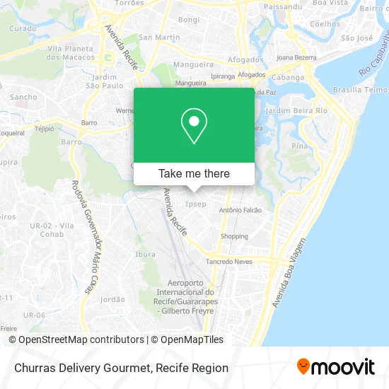 Churras Delivery Gourmet map