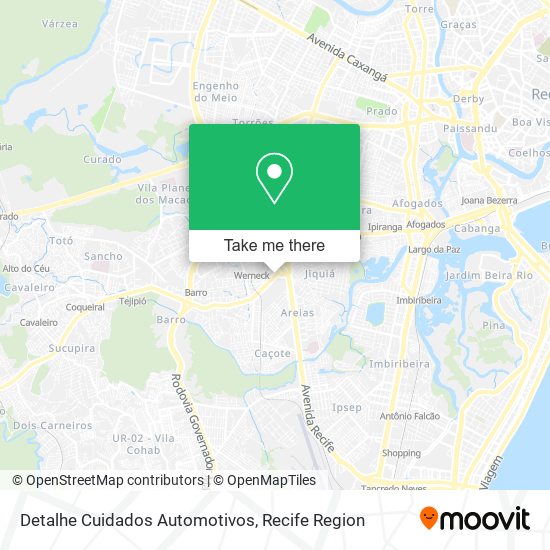 Mapa Detalhe Cuidados Automotivos