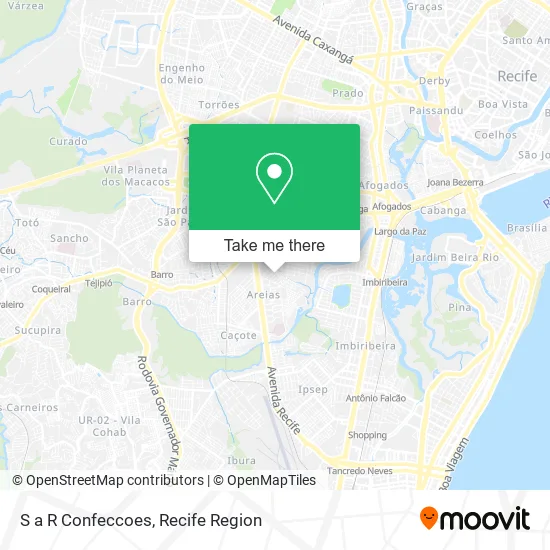 S a R Confeccoes map