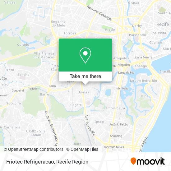 Friotec Refrigeracao map