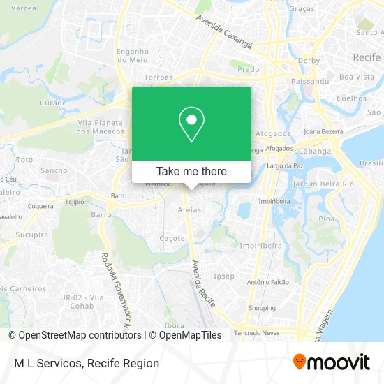 M L Servicos map