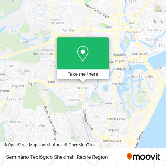 Seminário Teológico Shekinah map