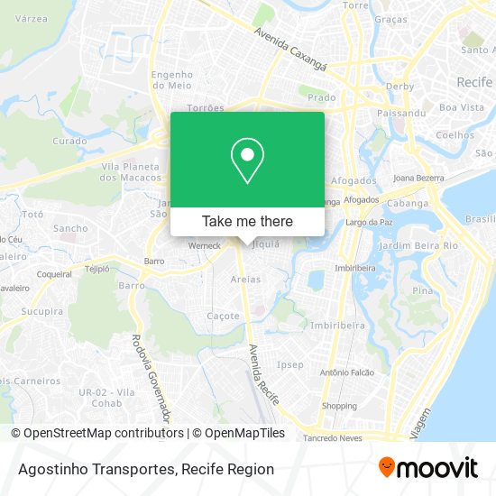 Agostinho Transportes map