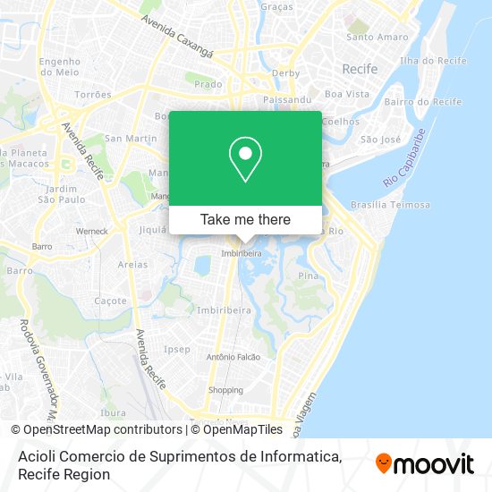 Mapa Acioli Comercio de Suprimentos de Informatica