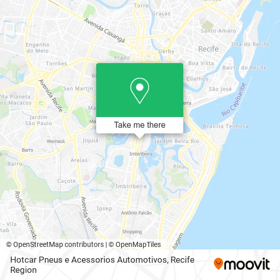Hotcar Pneus e Acessorios Automotivos map