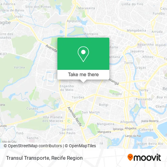 Transul Transporte map