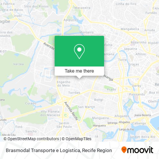 Mapa Brasmodal Transporte e Logistica