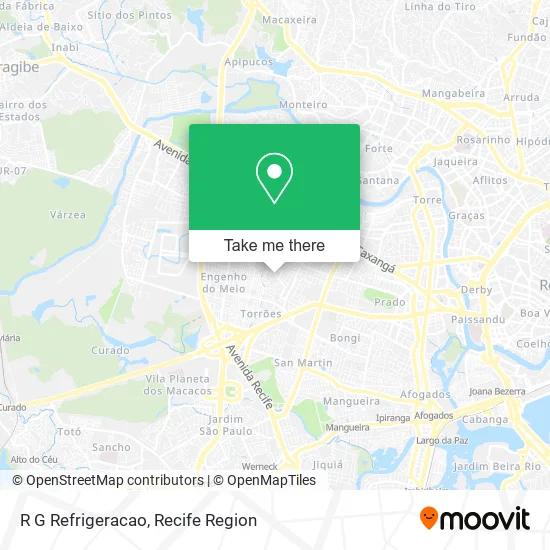R G Refrigeracao map