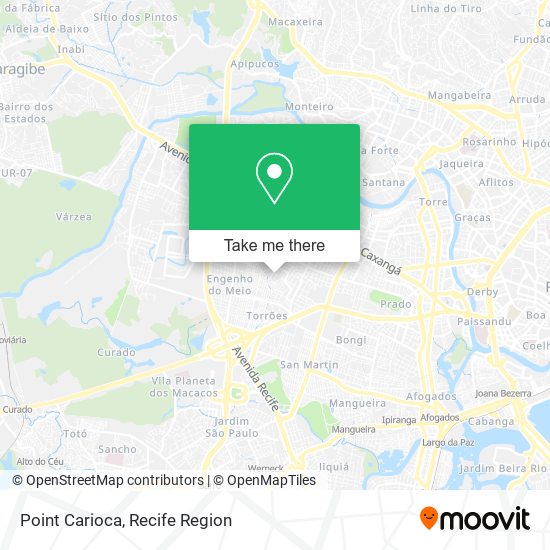 Point Carioca map