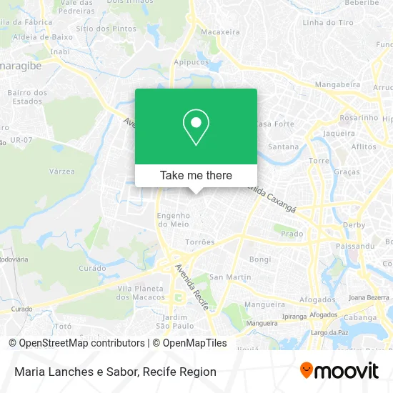 Maria Lanches e Sabor map