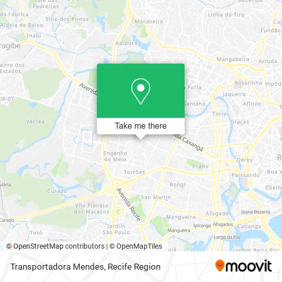 Transportadora Mendes map