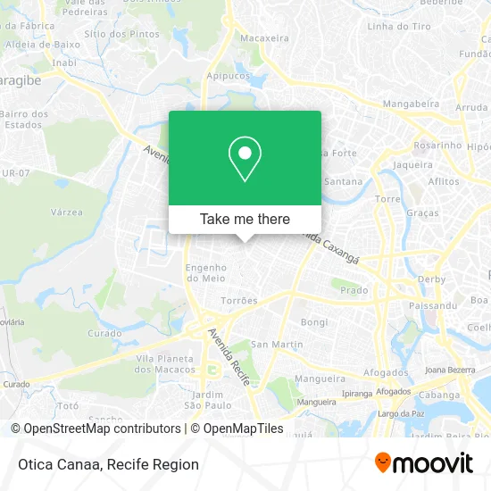 Otica Canaa map
