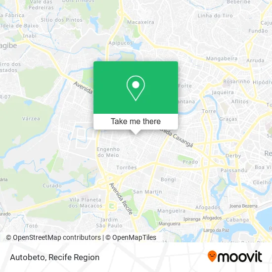 Autobeto map