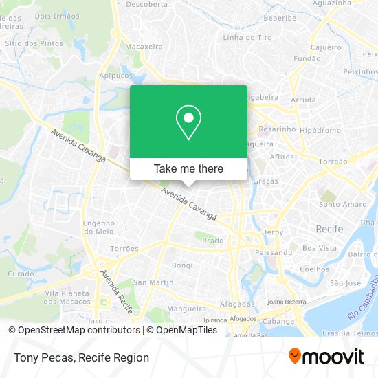 Tony Pecas map