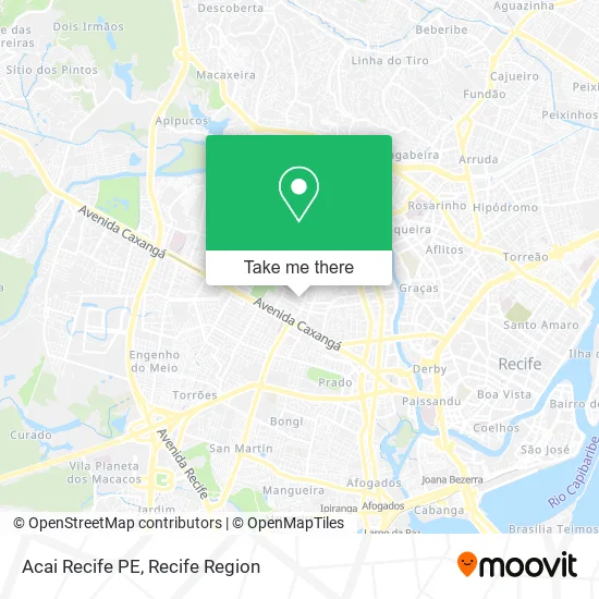 Acai Recife PE map