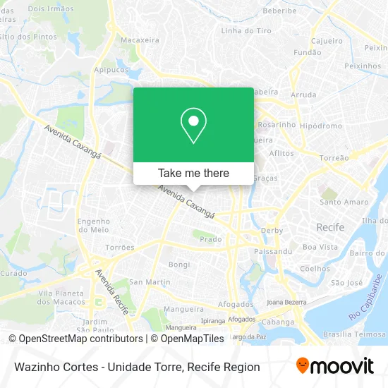 Wazinho Cortes - Unidade Torre map
