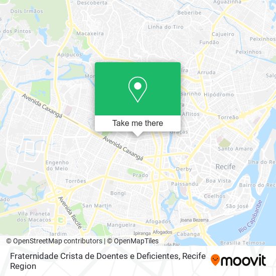 Fraternidade Crista de Doentes e Deficientes map